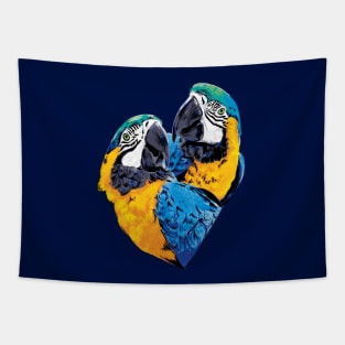 Parrot Love Digital Painting Tapestry