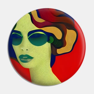 Lady On Red Pin