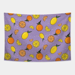 Oranges and Lemons Pattern Tapestry