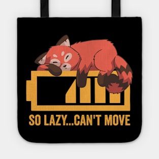 Lazy Red Panda Tote