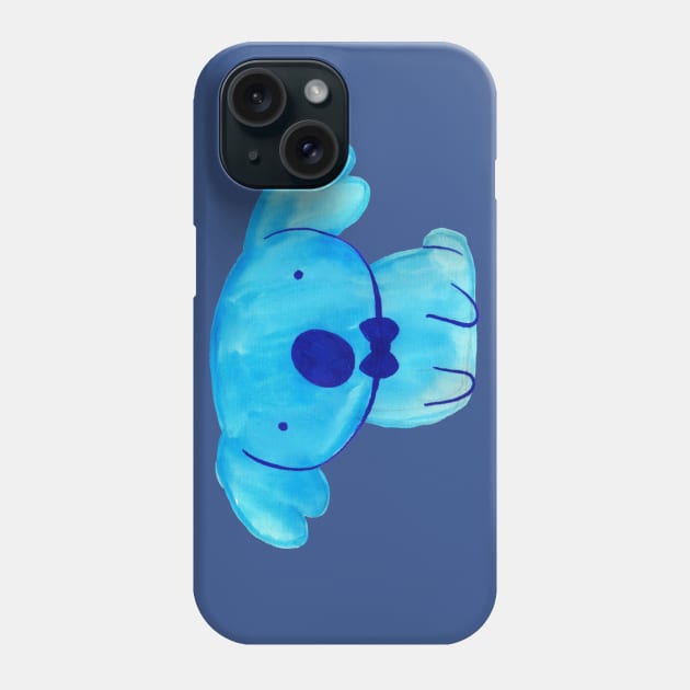 Blue Watercolor Koala Phone Case by saradaboru