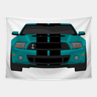 MUSTANG SHELBY GT500 TEAL Tapestry