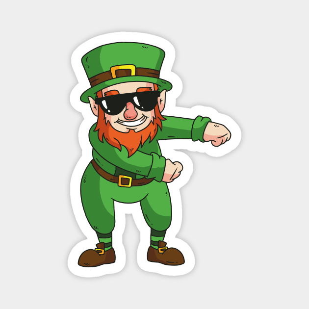 Flossing Leprechaun Magnet by SLAG_Creative