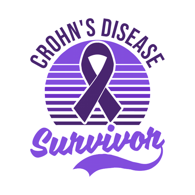 Crohns Disease Shirt | Vintage Retro Survivor by Gawkclothing
