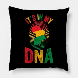 It's In My DNA, Africa, African American, Black Lives Matter, Black History Pillow