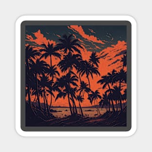 Beach Oasis Magnet