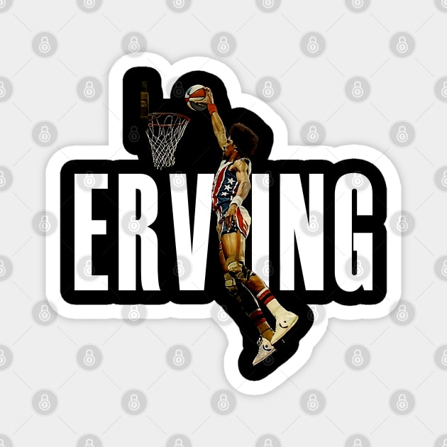 Julius Erving Dunk Magnet by TheSIZE