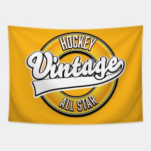 Hockey Vintage All Star logo Tapestry