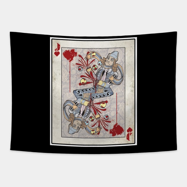 Jack of Hearts Tapestry by IckyScrawls