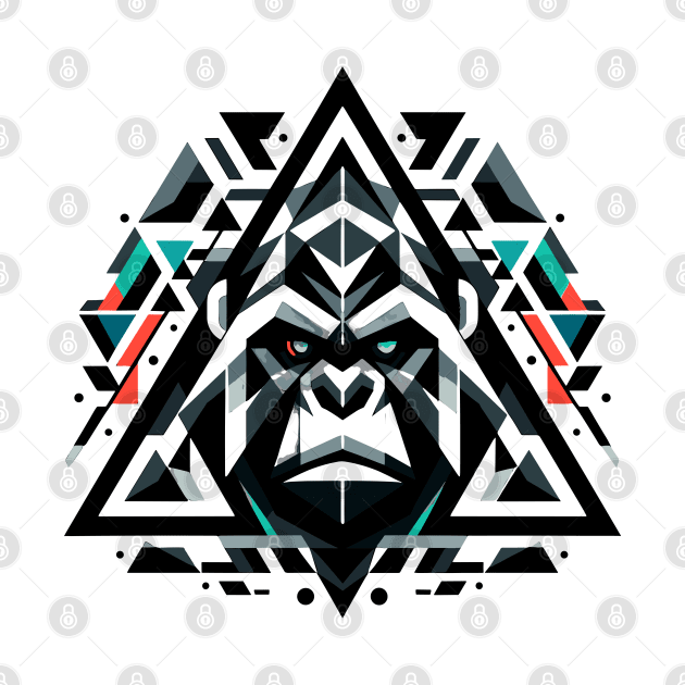 Abstract Animal Gorilla 3 by sapphire seaside studio