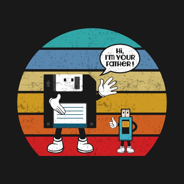 Floppy Disk Gaming Nerd Vintage 80s Years by TEEWEB