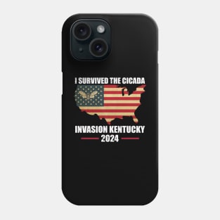 I Survived The Cicada Invasion Kentucky 2024 Phone Case