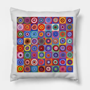 In Square Circle 64 Pillow