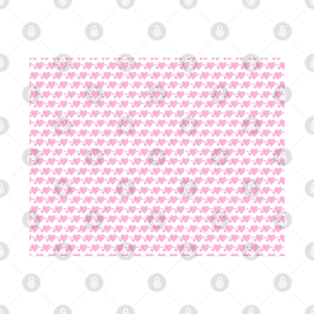 Heart shape pattern pink color small object crack by Degiab