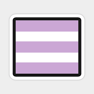 Strips - purple and white. Magnet