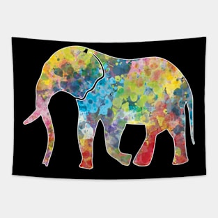 Cool Elephant Colorful Tribal T-shirt Tapestry