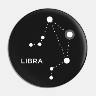 Libra Zodiac Constellation Sign Pin