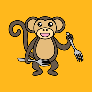 Fork Monkey T-Shirt