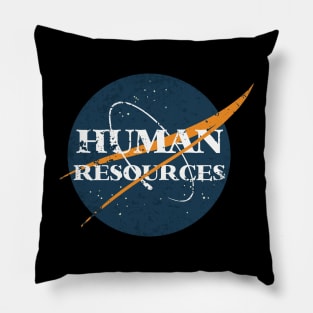 Human Resources Space Vintage Pillow