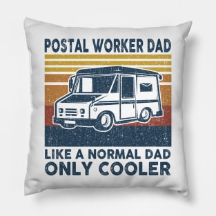 Postal Worker Dad Pillow