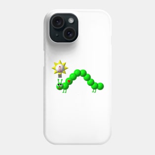 Cute Inchworm with an Idea Phone Case