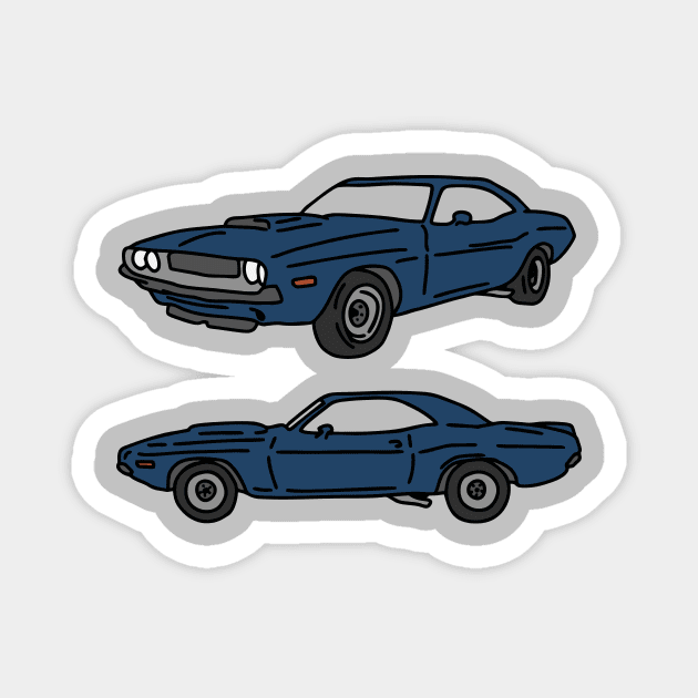 old muscle car Magnet by fokaction