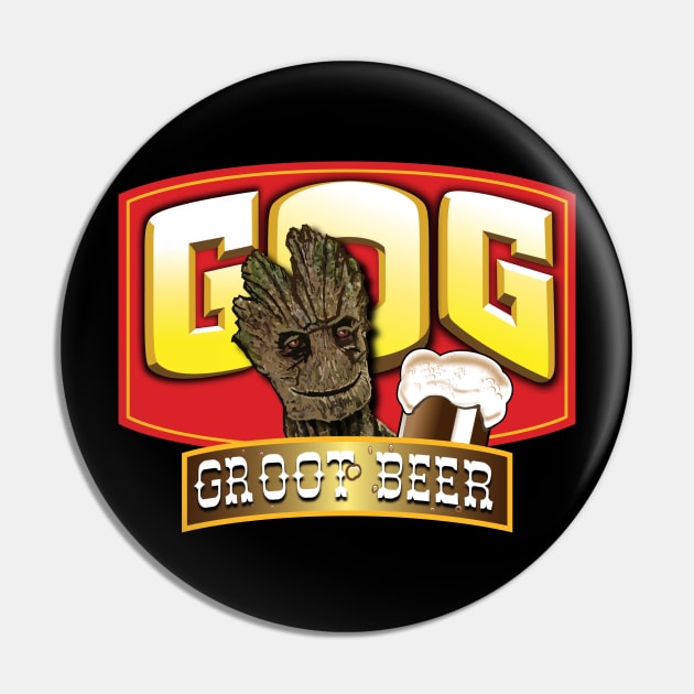 GROOT BEER Pin by KARMADESIGNER T-SHIRT SHOP