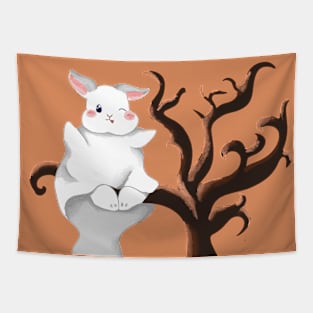 Ghost Tree Bunniesmee Tapestry