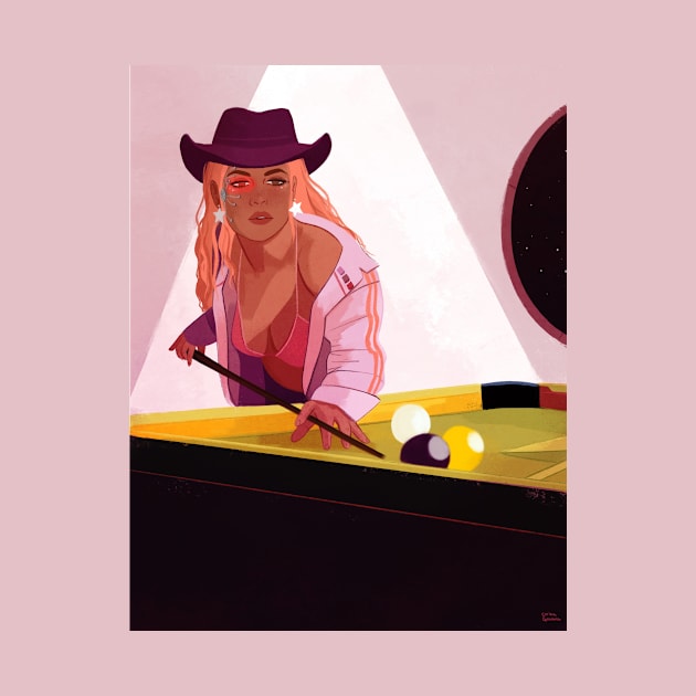 Cowgirl Billards by Carina Guevara