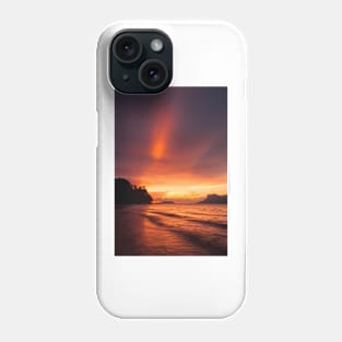 Tropical paradise beach sunset Phone Case