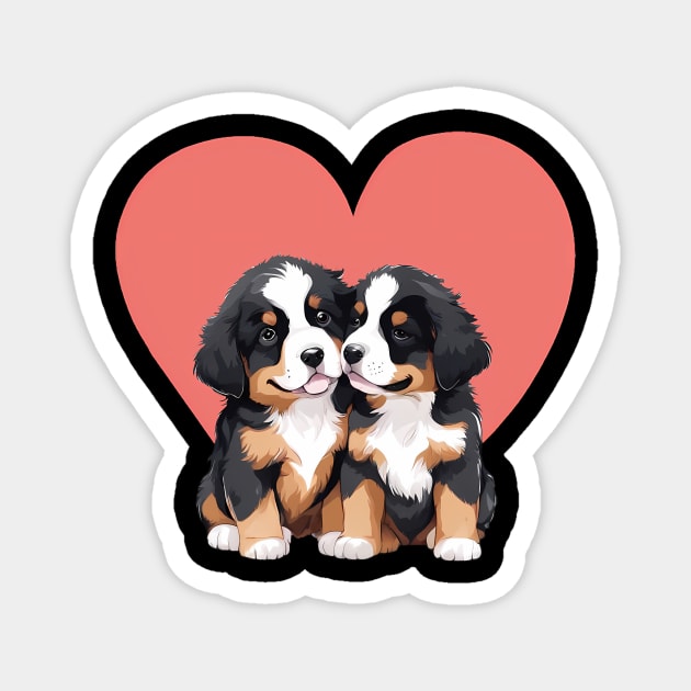 mini bernese mountain dog Magnet by animegirlnft