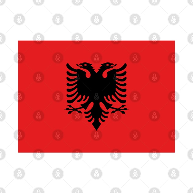 Flag of Albania by COUNTRY FLAGS