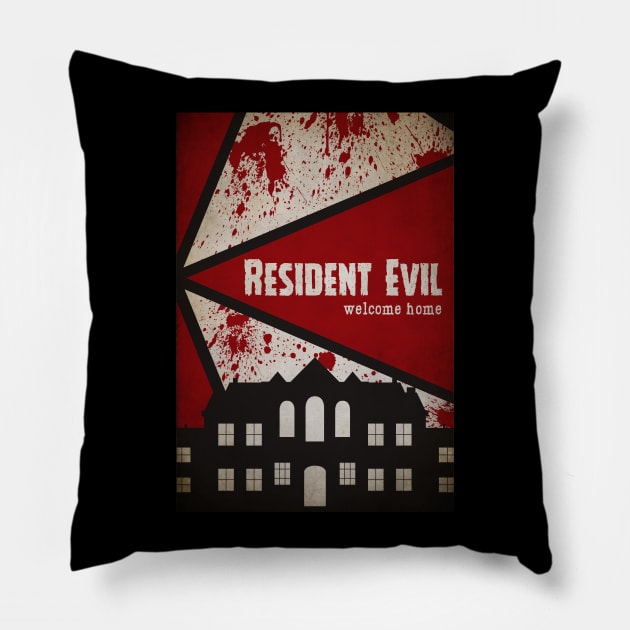 Resident Evil Pillow by RyanBlackDesigns