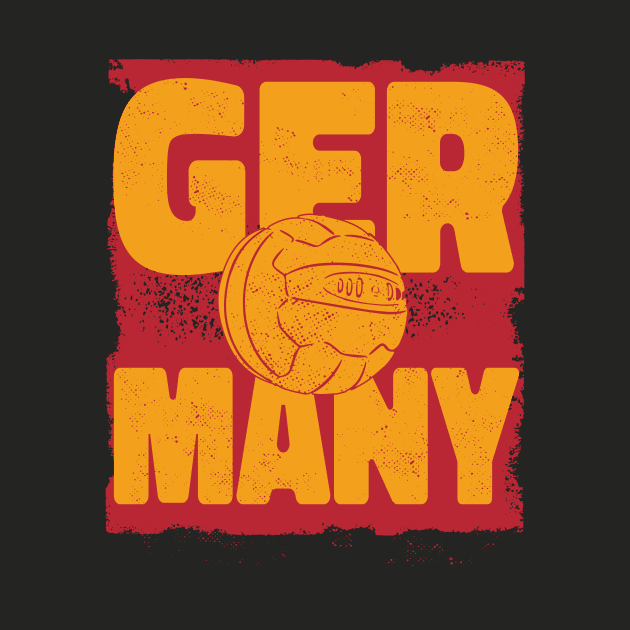 Vintage German Football // Retro Germany Soccer by SLAG_Creative