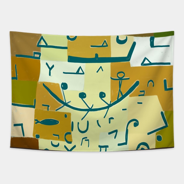 Paul Klee Inspired - Legend of the Nile #3 Tapestry by shamila