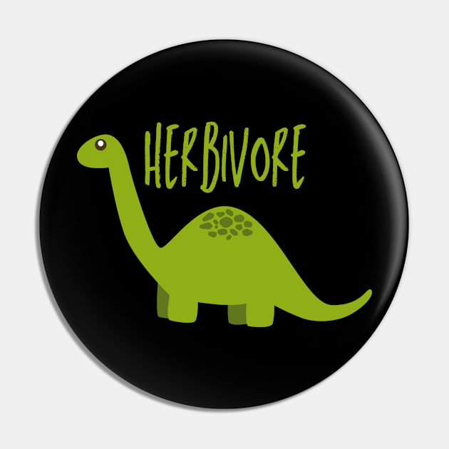 Herbivore Pin by Bearded Vegan Clothing