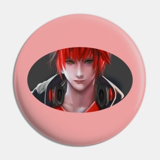 Red Hair 707 mystic messenger Pin