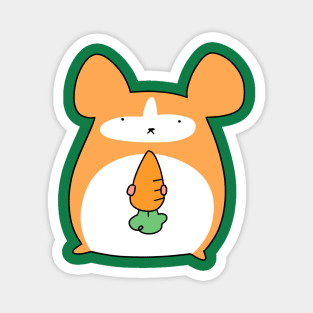 Carrot Hamster Magnet