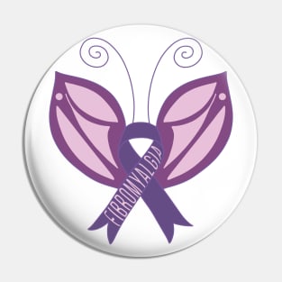 Fibromyalgia Butterfly Awarness Pin