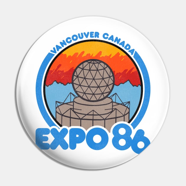 Retro Defunct Expo 86 World's Fair Vancouver Canada Pin by darklordpug