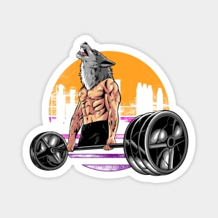 wolf gym Magnet