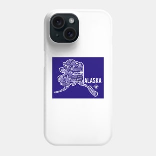 Alaska Map Phone Case