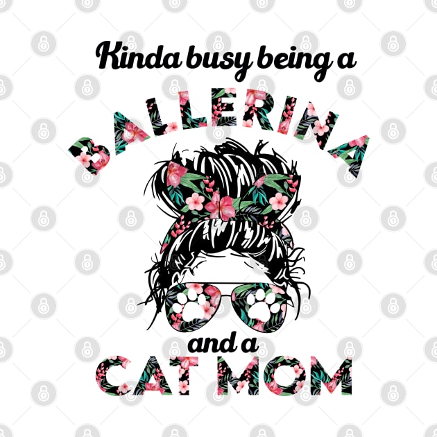 Ballerina cat mom funny gift . Perfect present for mother dad friend him or her by SerenityByAlex