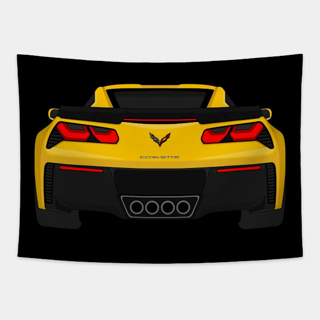 Z06 YELLOW2 Tapestry by VENZ0LIC