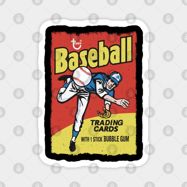 Baseball Trading Cards Magnet by OniSide