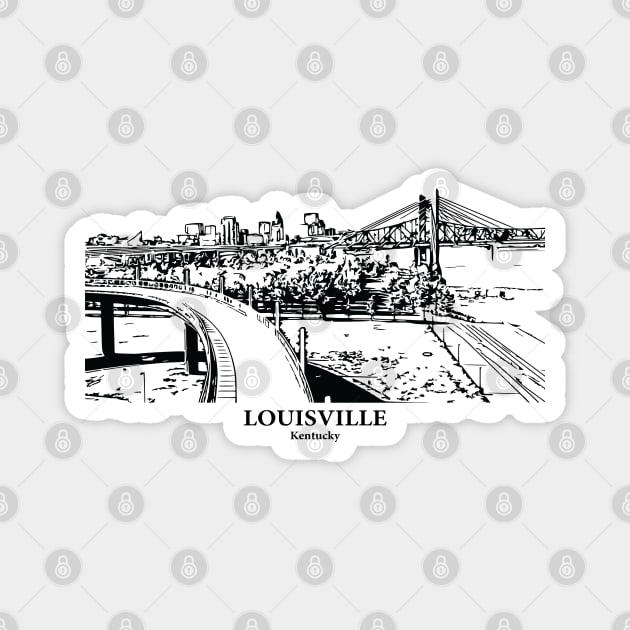 Louisville - Kentucky Magnet by Lakeric
