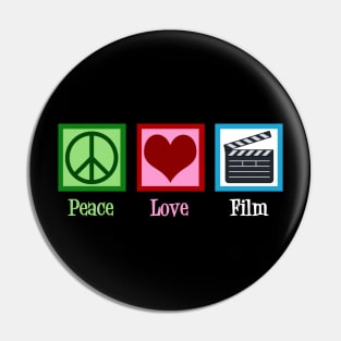 Peace Love Film Pin