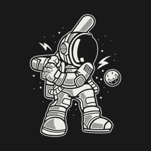 Astronaut Baseball by Eoli Studio