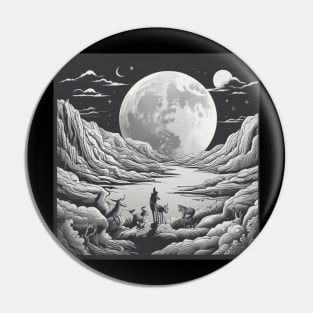 Full moon Pin