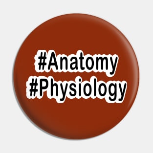 Hash Anatomy Physiology TAPP Black T-Shirt Pin